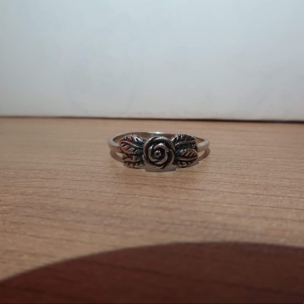Rose Ring Sterling Silver (Size 8)